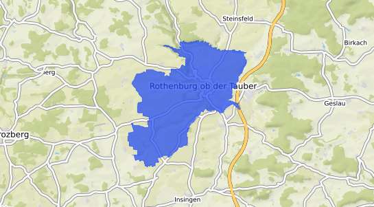 Bodenrichtwertkarte Rothenburg ob der Tauber